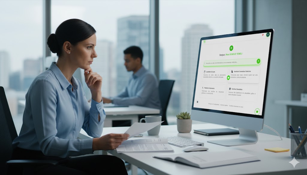 Professionnelle utilisant Smart Data Pay